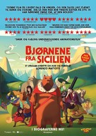 La fameuse invasion des ours en Sicile - Danish Movie Poster (xs thumbnail)