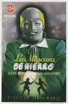 The Man in the Iron Mask - Spanish Movie Poster (xs thumbnail)