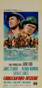 Two Rode Together - Italian Movie Poster (xs thumbnail)