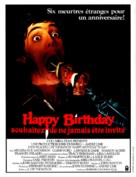 Happy Birthday to Me - French Movie Poster (xs thumbnail)