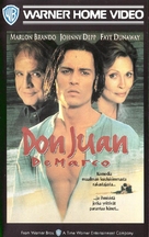 Don Juan DeMarco - Finnish VHS movie cover (xs thumbnail)