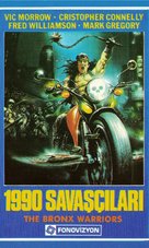 1990: I guerrieri del Bronx - Turkish VHS movie cover (xs thumbnail)