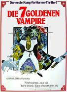 The Legend of the 7 Golden Vampires - German Movie Poster (xs thumbnail)