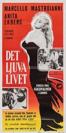 La dolce vita - Swedish Movie Poster (xs thumbnail)