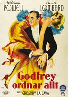 My Man Godfrey - Swedish Theatrical movie poster (xs thumbnail)