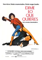 Just Tell Me What You Want - Spanish Movie Poster (xs thumbnail)