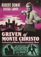The Count of Monte Cristo - Danish Movie Poster (xs thumbnail)