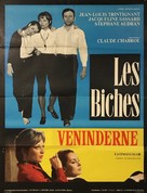 Les biches - Danish Movie Poster (xs thumbnail)