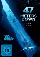 47 Meters Down - German DVD movie cover (xs thumbnail)