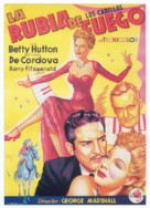 Incendiary Blonde - Spanish Movie Poster (xs thumbnail)