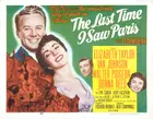 The Last Time I Saw Paris Poster