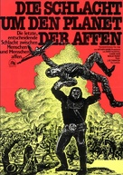 Battle for the Planet of the Apes - German Movie Poster (xs thumbnail)