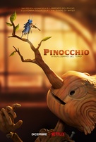 Guillermo del Toro&#039;s Pinocchio - Italian Movie Poster (xs thumbnail)