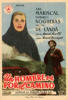 Un hombre va por el camino - Spanish Movie Poster (xs thumbnail)