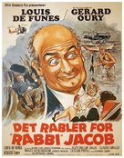 Les aventures de Rabbi Jacob - Danish Movie Poster (xs thumbnail)