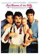 Three Men and a Baby - French Movie Poster (xs thumbnail)
