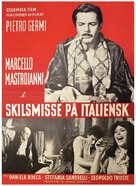 Divorzio all&#039;italiana - Danish Movie Poster (xs thumbnail)