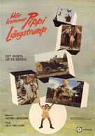 H&auml;r kommer Pippi L&aring;ngstrump - Swedish Movie Poster (xs thumbnail)