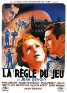 La r&egrave;gle du jeu - French Movie Poster (xs thumbnail)
