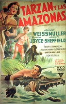Tarzan and the Amazons - Argentinian Movie Poster (xs thumbnail)