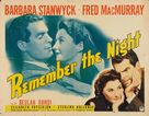 Remember the Night - Movie Poster (xs thumbnail)