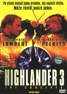Highlander III: The Sorcerer - Czech DVD movie cover (xs thumbnail)