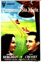 The Bells of St. Mary&#039;s - Spanish Movie Poster (xs thumbnail)