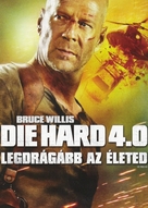 Live Free or Die Hard - Hungarian DVD movie cover (xs thumbnail)