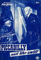 Piccadilly null Uhr zw&ouml;lf - German poster (xs thumbnail)