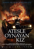 Flickan som lekte med elden - Turkish Movie Poster (xs thumbnail)