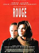Trois couleurs: Rouge - French Movie Poster (xs thumbnail)