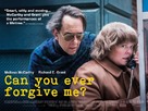 Can You Ever Forgive Me? - British Movie Poster (xs thumbnail)