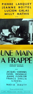Une main a frapp&eacute; - French Movie Poster (xs thumbnail)