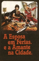La moglie in vacanza... l&#039;amante in citt&agrave; - Brazilian VHS movie cover (xs thumbnail)