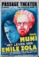 The Life of Emile Zola - Dutch Movie Poster (xs thumbnail)