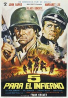 5 per l&#039;inferno - Spanish Movie Poster (xs thumbnail)