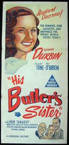 His Butler&#039;s Sister - Australian Movie Poster (xs thumbnail)
