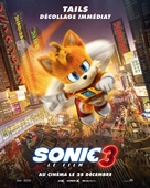 Sonic the Hedgehog 3 - French Movie Poster (xs thumbnail)