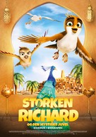 Richard the Stork and the Mystery of the Great Jewel - Danish Movie Poster (xs thumbnail)