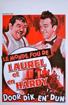 The Crazy World of Laurel and Hardy - Belgian Movie Poster (xs thumbnail)
