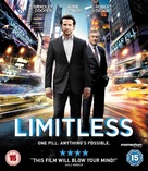 Limitless - British Blu-Ray movie cover (xs thumbnail)