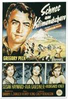 The Snows of Kilimanjaro - German Movie Poster (xs thumbnail)
