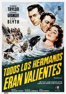 All the Brothers Were Valiant - Spanish Movie Poster (xs thumbnail)