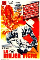 The Tiger Woman - Spanish Movie Poster (xs thumbnail)