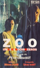 A Zed &amp; Two Noughts - Brazilian VHS movie cover (xs thumbnail)