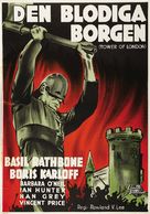 Tower of London - Swedish Movie Poster (xs thumbnail)