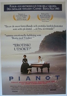 The Piano - Swedish Movie Poster (xs thumbnail)
