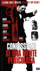 Confessions of a Dangerous Mind - Italian VHS movie cover (xs thumbnail)