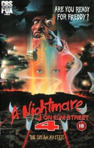 A Nightmare on Elm Street 4: The Dream Master - British VHS movie cover (xs thumbnail)