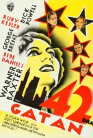 42nd Street - Swedish Movie Poster (xs thumbnail)